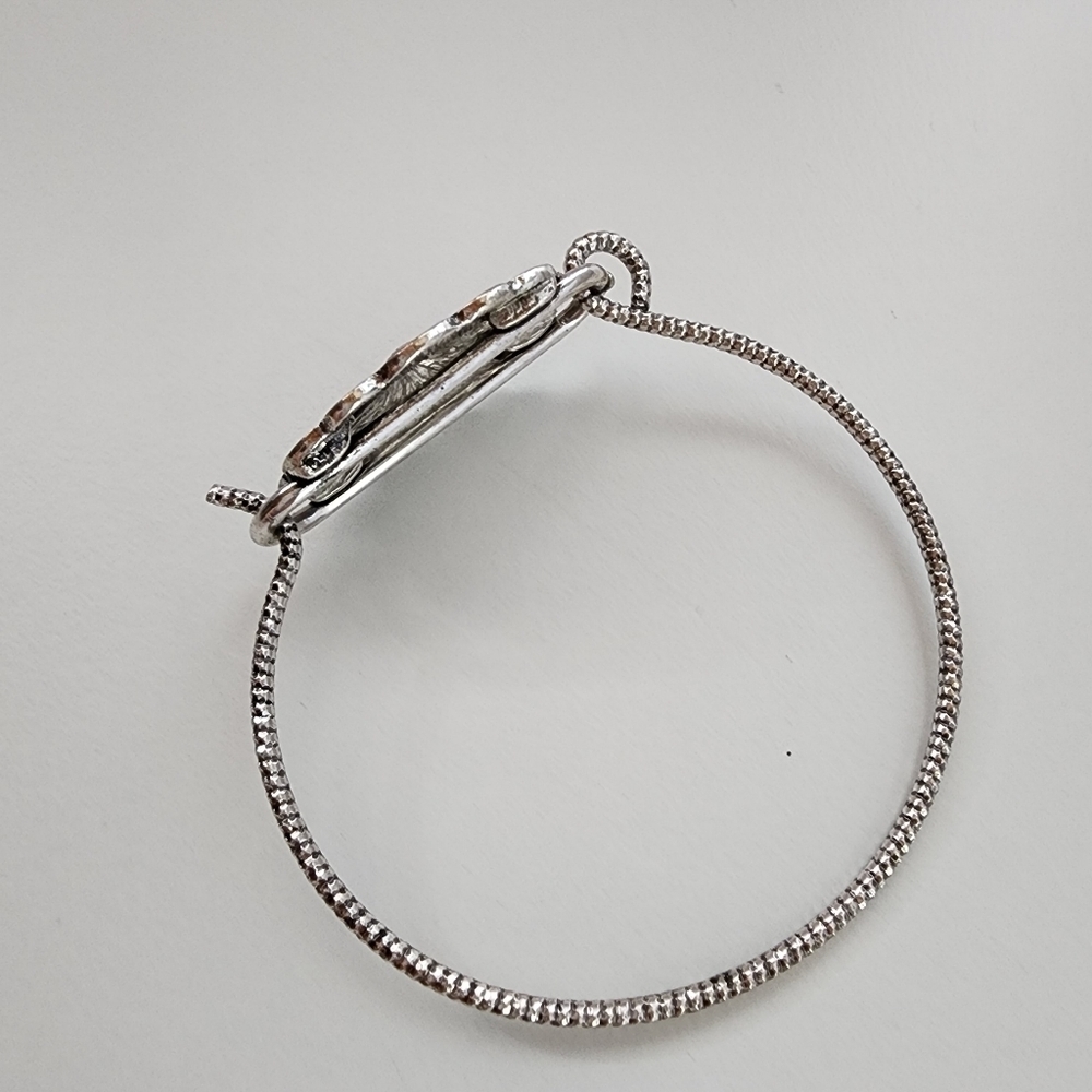 NWT Western Southwestern Tribal Antique Metal Hook Bracelet Boho Western - Picture 5 of 7